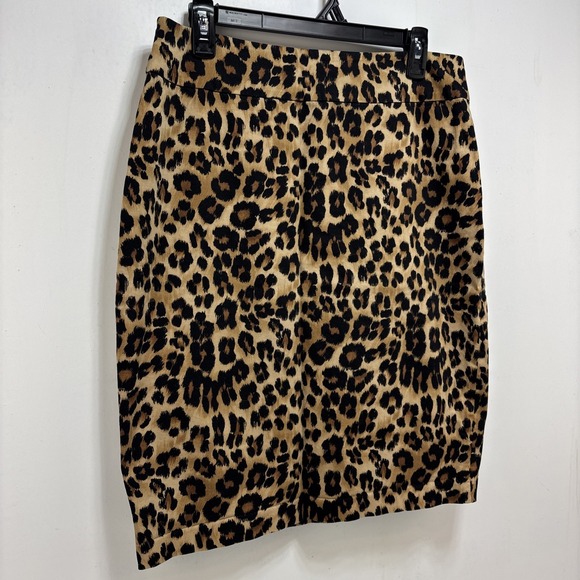 Charter Club Womens Leopard Print Knee Length Pencil Skirt Size 12 Mobwife Y2K - Picture 2 of 9